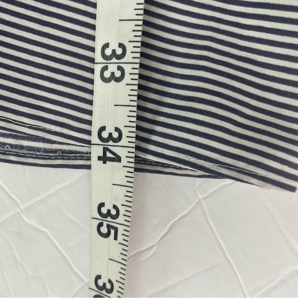 Marie Oliver Gray Striped Silk Blend Shift Dress Size Small - Picture 9 of 9